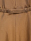Платье-мини свободного кроя из шелка с поясом Emporio Armani  –  Деталь