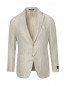 Пиджак однобортный из льна с узором "полоска" Belvest  –  Общий вид