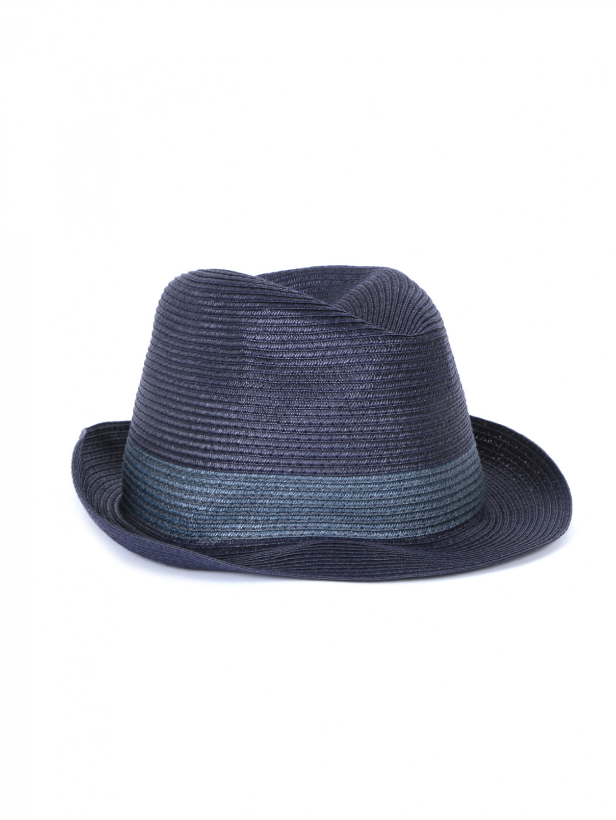 Шляпа однотонная Armani Collezioni  –  Общий вид  – Цвет:  Синий