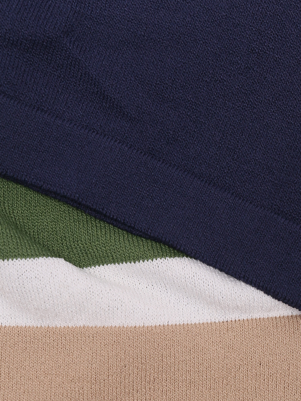 Джемпер комбинированный с цветочным узором Elena Miro  –  Деталь1  – Цвет:  Зеленый