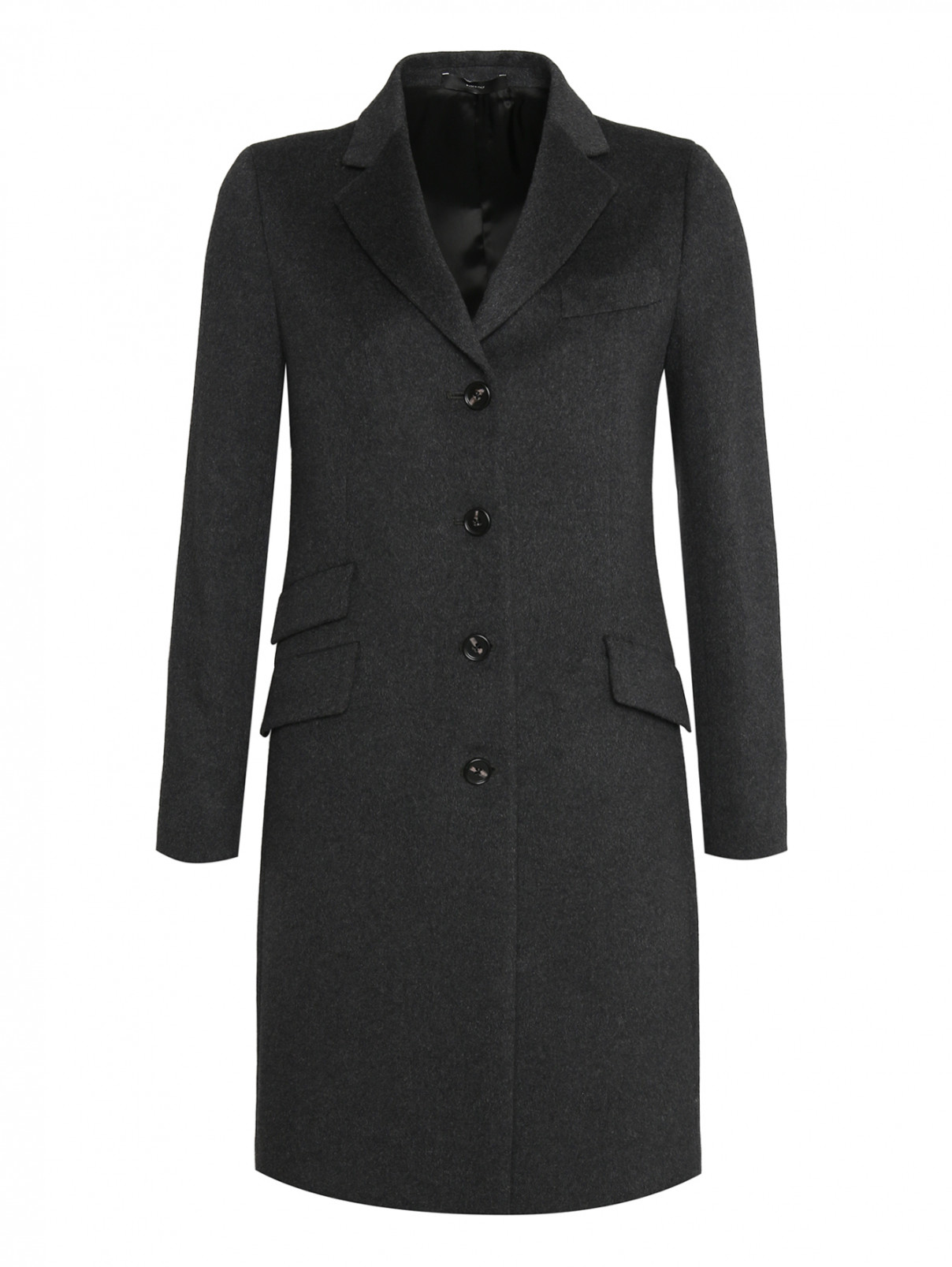 Однобортное пальто из шерсти Paul Smith  –  Общий вид  – Цвет:  Серый