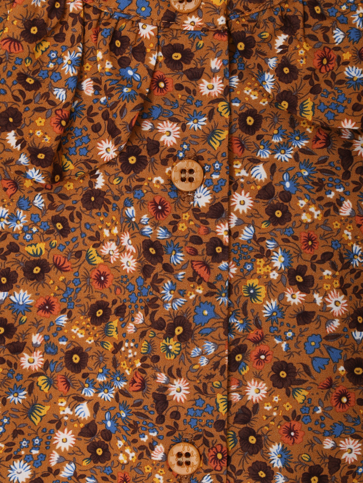 Блуза из хлопка с цветочным узором Il Gufo  –  Деталь  – Цвет:  Узор