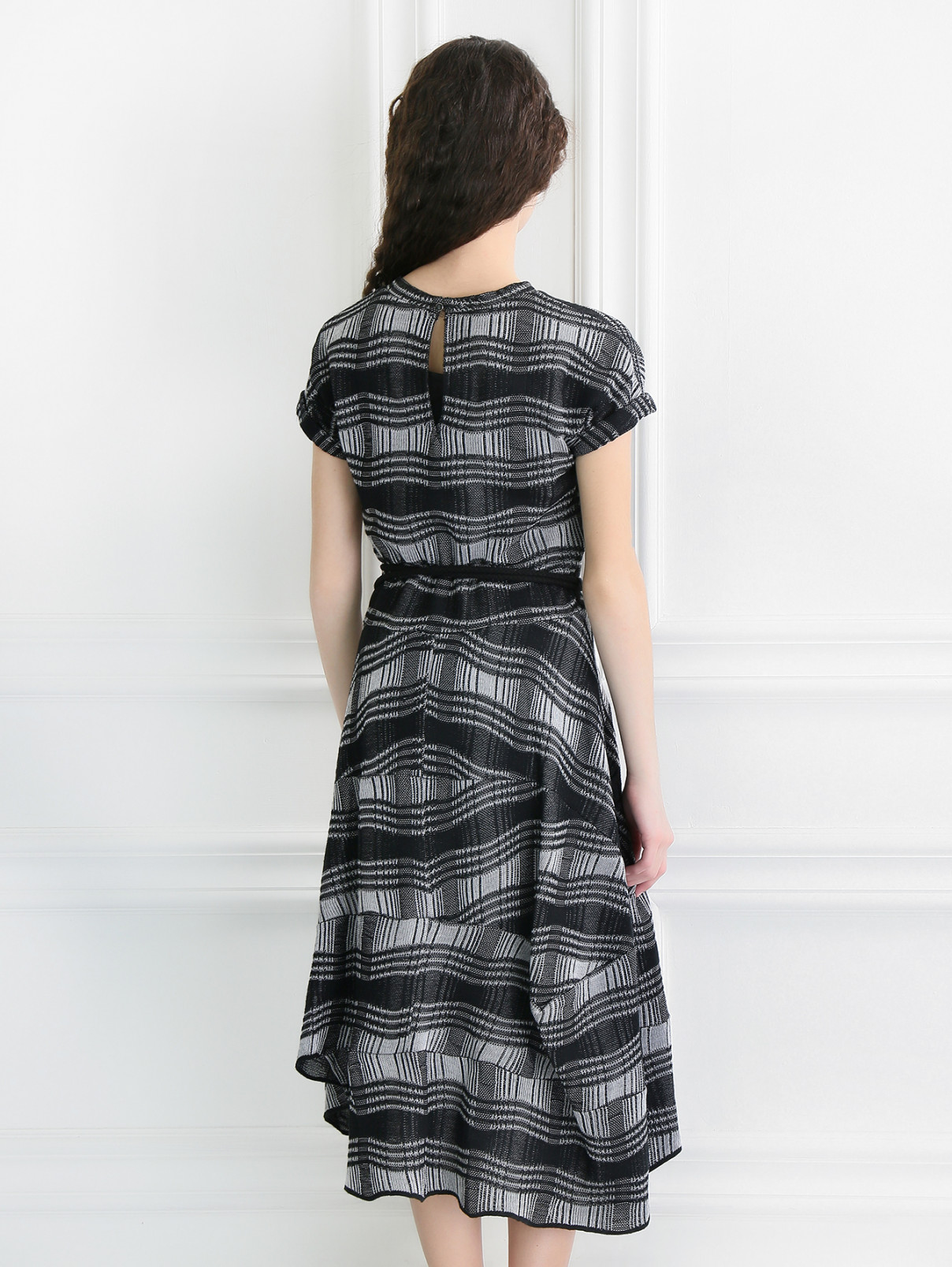 Трикотажное платье из шерсти Val Max  –  Модель Верх-Низ1  – Цвет:  Черный