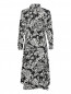 Платье-миди из хлопка с узором Persona by Marina Rinaldi  –  Общий вид