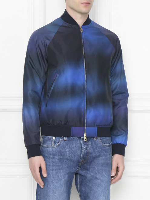 Бомбер на молнии с узором Paul Smith - МодельВерхНиз