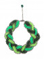 Плетеное ожерелье из текстиля и металла Inga Kazumyan  –  Общий вид
