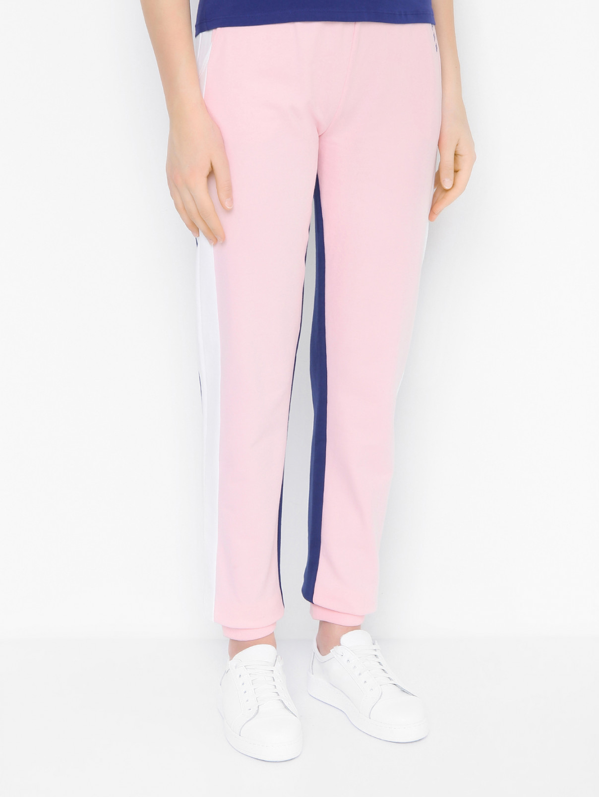 Трикотажные брюки с карманами Guess  –  МодельВерхНиз  – Цвет:  Розовый