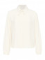 Однотонная блуза из шелка Liviana Conti  –  Общий вид