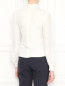 Блуза шелковая с декоративной сборкой Michael by Michael Kors  –  МодельВерхНиз1