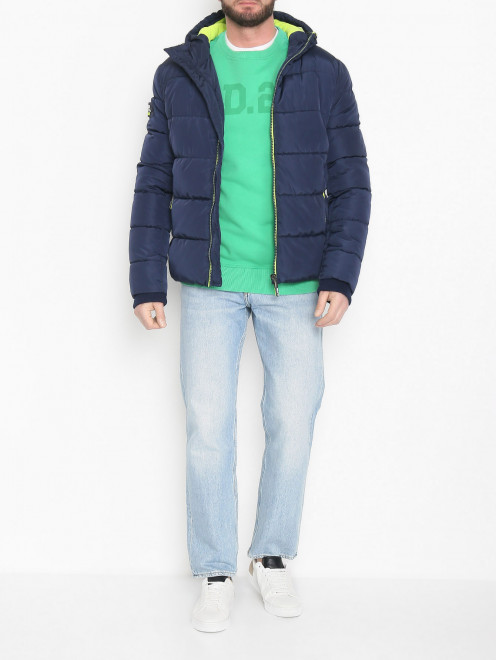 Стеганая куртка на молнии  SuperDry - МодельОбщийВид