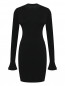 Трикотажное платье-мини с длинными рукавами Michael by MK  –  Общий вид