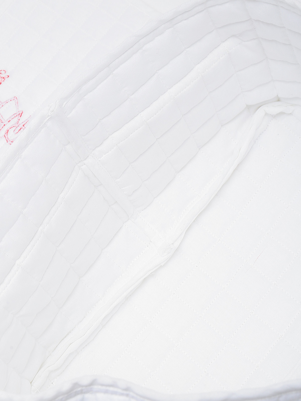 Сумка из стеганого хлопка с вышивкой Giottino  –  Деталь1  – Цвет:  Белый