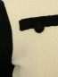 Кардиган из шерсти на молнии с контрастными вставками Moschino Boutique  –  Деталь1