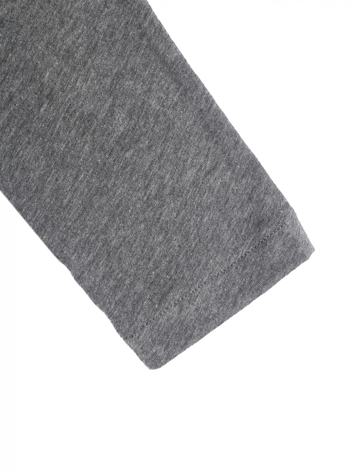 Трикотажная блуза из хлопка Iro  –  Деталь1  – Цвет:  Серый
