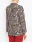 Блуза с цветочным узором и карманами на пуговицах Marina Rinaldi  –  МодельВерхНиз1