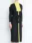 Платье-миди из хлопка с контрастной отделкой Moschino Boutique  –  МодельВерхНиз