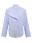 Блуза из хлопка в полоску с фантазийным воротником MM6  –  Общий вид