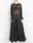 Платье -макси из шелка с узором Jean Paul Gaultier  –  Модель Общий вид