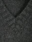 Джемпер из смешанной шерсти с V-образным вырезом Calvin Klein  –  Деталь