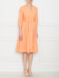 Платье из хлопка с V-образным вырезом Max&Co  –  МодельВерхНиз