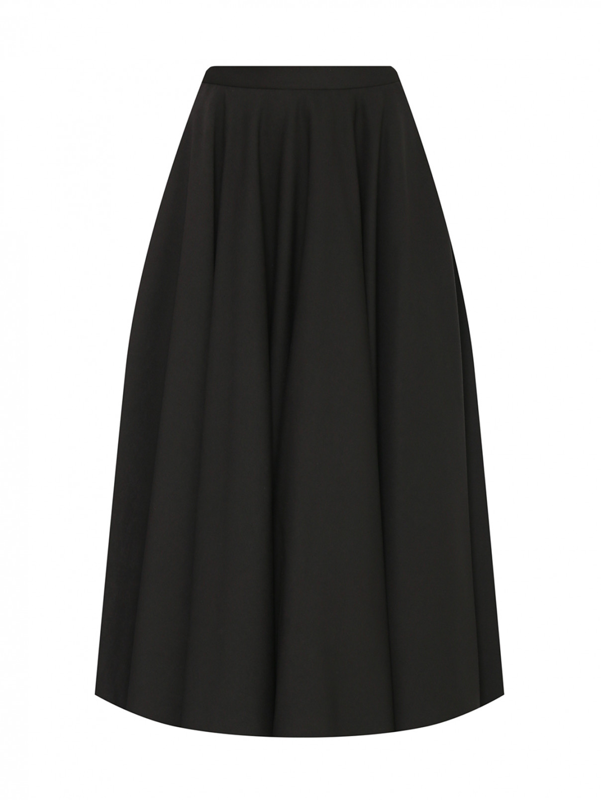 Пышная юбка с подкладом из фатина LARDINI  –  Общий вид  – Цвет:  Черный
