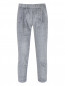 Вельветовые брюки с люрексом на резинке Il Gufo  –  Общий вид