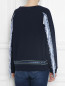 Свитшот хлопковый с бахромой и вышивкой Marina Rinaldi  –  МодельВерхНиз1