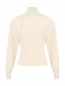 Блуза из смешанной шерсти и шелка с узором Lorena Antoniazzi  –  Общий вид
