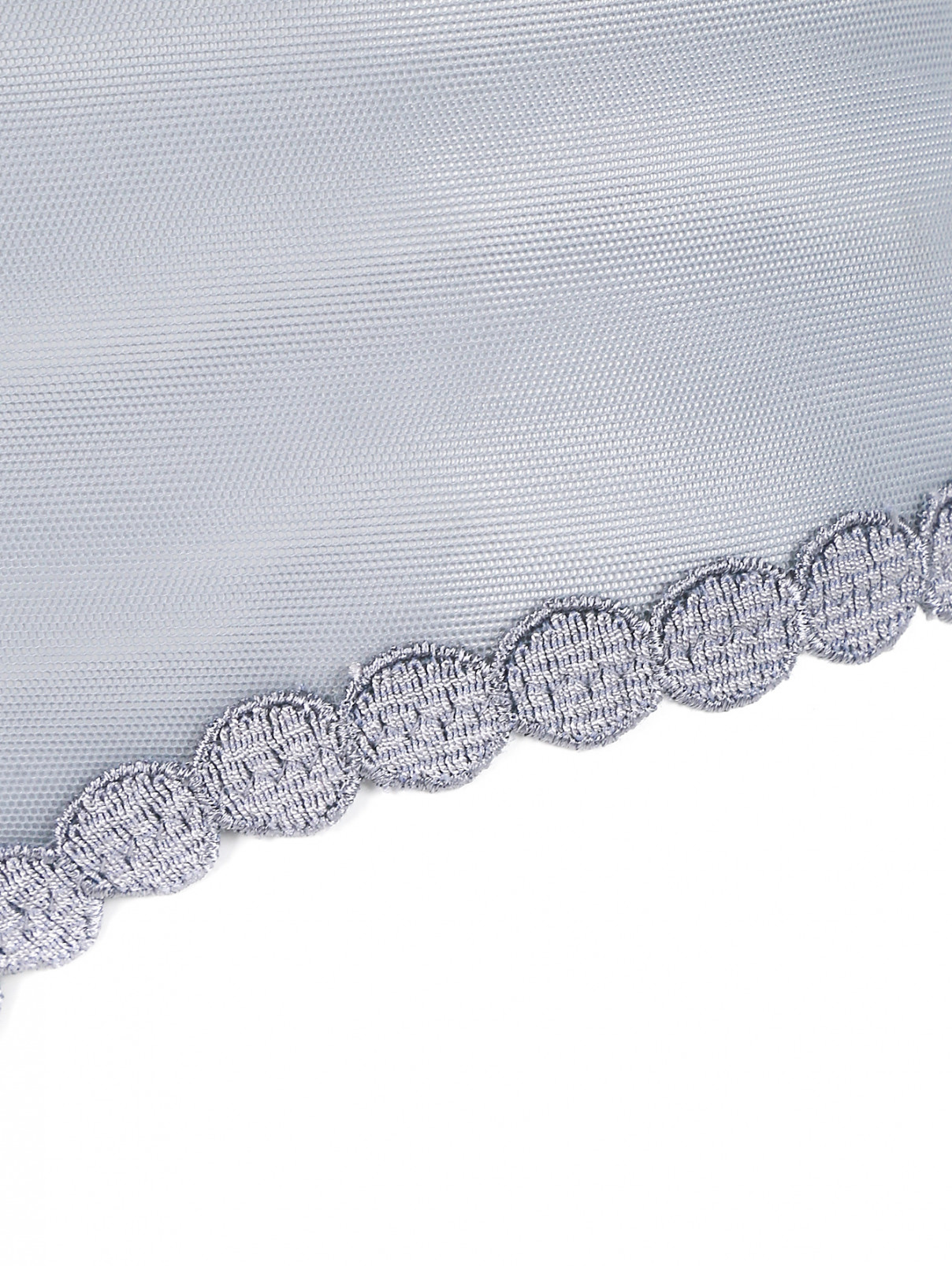 Трусы-стринг с вышивкой La Perla  –  Деталь  – Цвет:  Серый