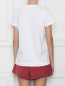 футболка хлопковая с вышивкой Vivetta  –  МодельВерхНиз1