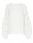Блуза свободного кроя с декоративной отделкой из кружева P.A.R.O.S.H.  –  Общий вид