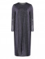 Трикотажное платье-миди с люрексом Marina Rinaldi  –  Общий вид