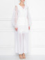Полупрозрачное платье с плиссированной юбкой Ermanno Scervino  –  МодельВерхНиз