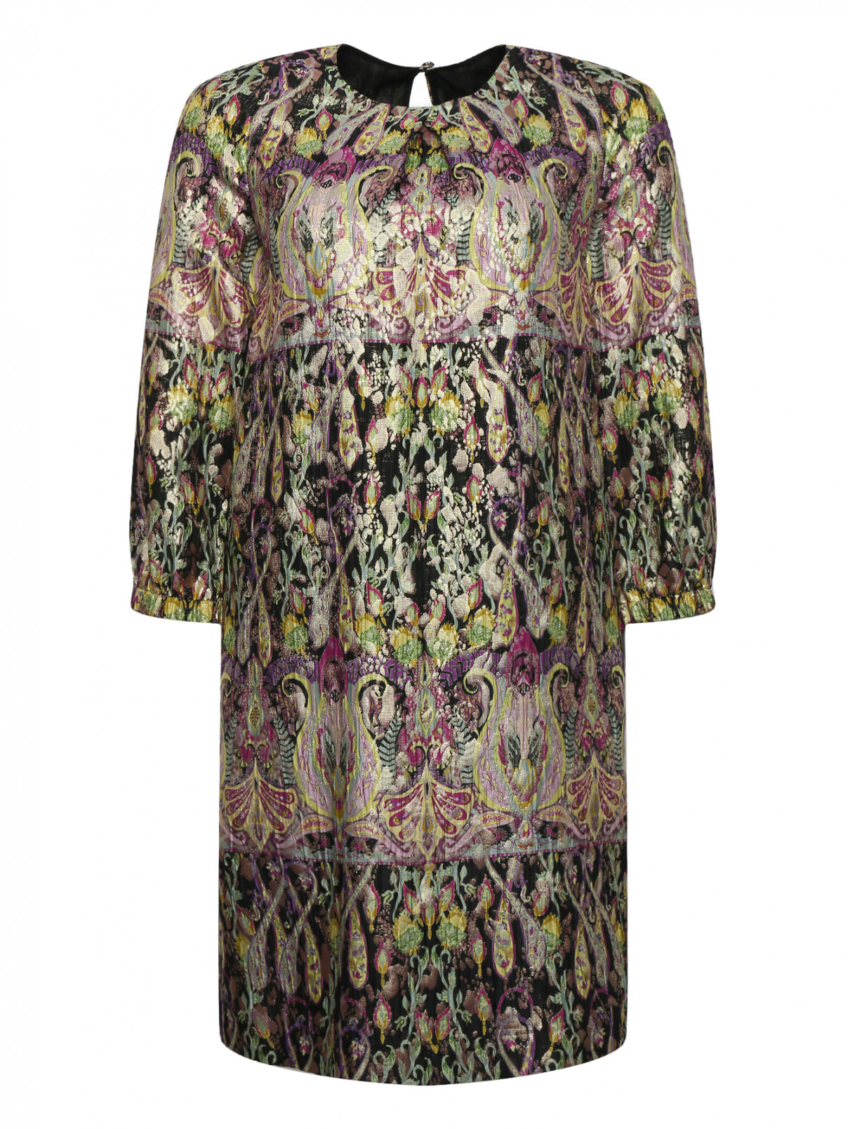 Платье свободного кроя с узором Etro  –  Общий вид  – Цвет:  Узор