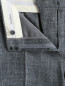 Широкие брюки из шелка, льна и шерсти прямого кроя Max Mara  –  Деталь1