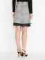 Фактурная юбка с люрексом и контрастной отделкой Karl Lagerfeld  –  МодельВерхНиз1