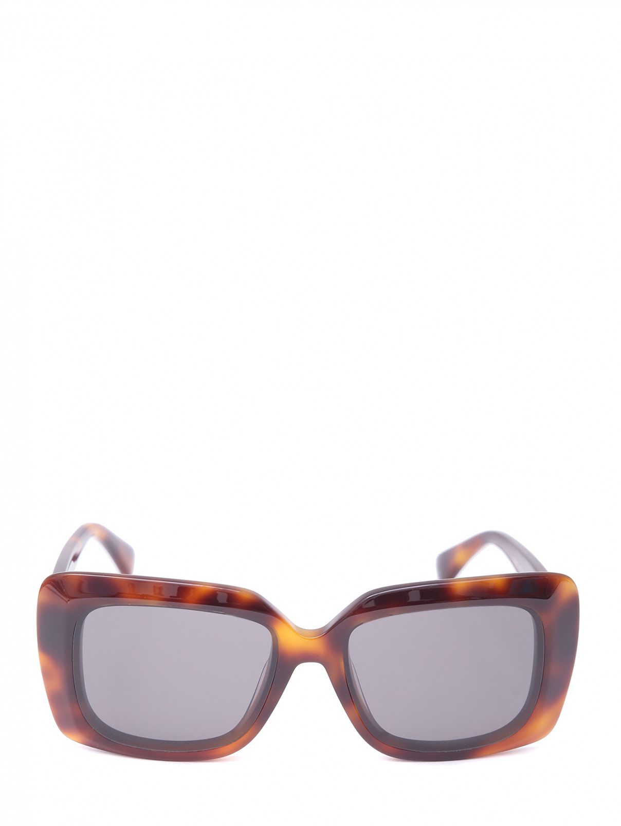 Солнцезащитные очки с цепочкой Max Mara  –  Общий вид  – Цвет:  Коричневый