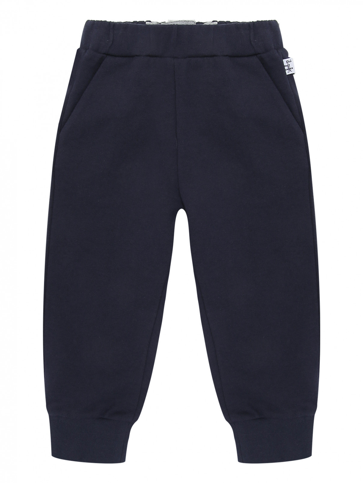 Трикотажные брюки с карманами Il Gufo  –  Общий вид  – Цвет:  Синий