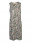 Платье с цветочным узором  декорированное пайетками Max Mara  –  Общий вид