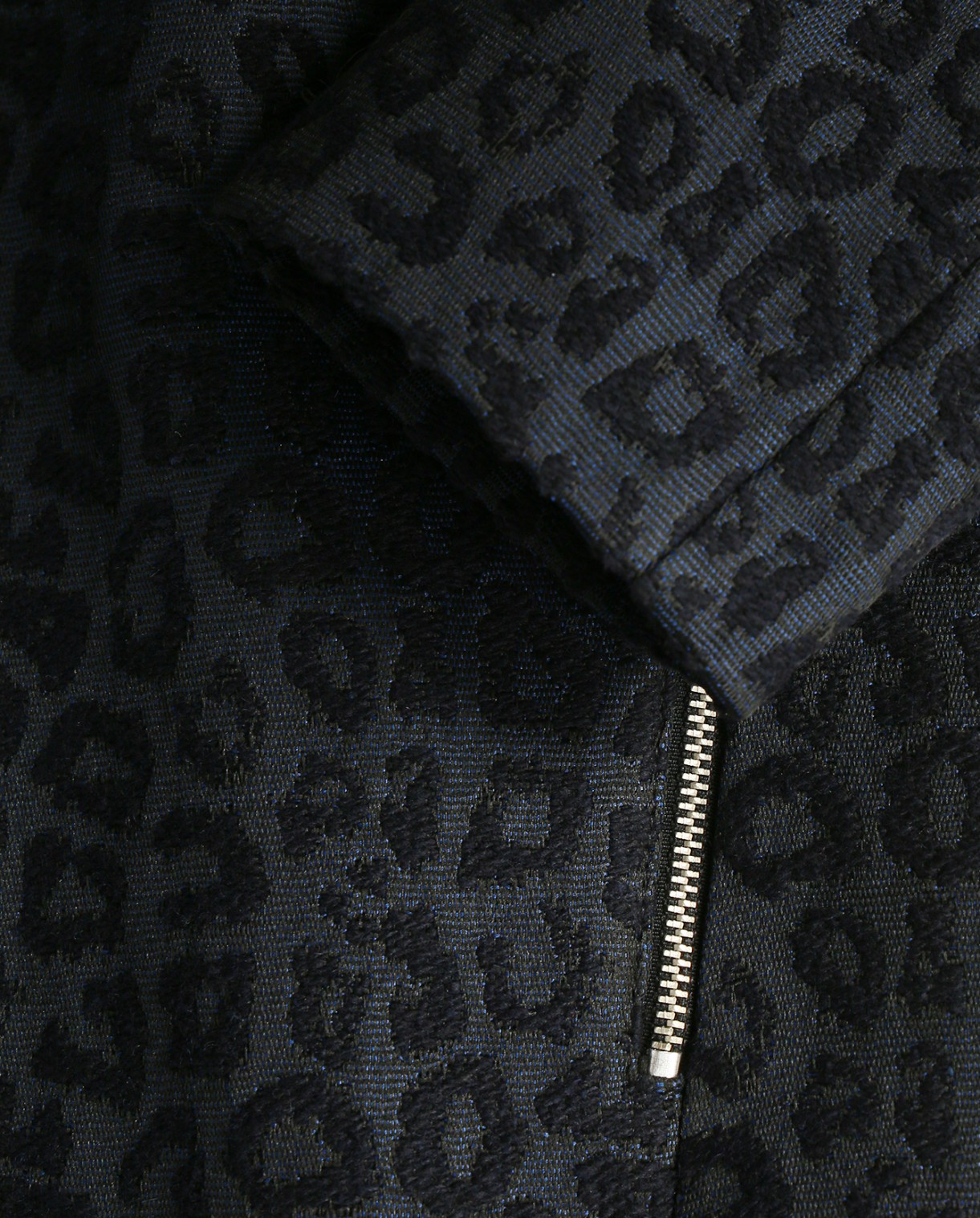 Пальто из фактурной смешанной шерсти с карманами на молнии I.CODE  –  Деталь1  – Цвет:  Узор