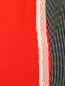 Платье трикотажное из шерсти с рисунком Sportmax  –  Деталь