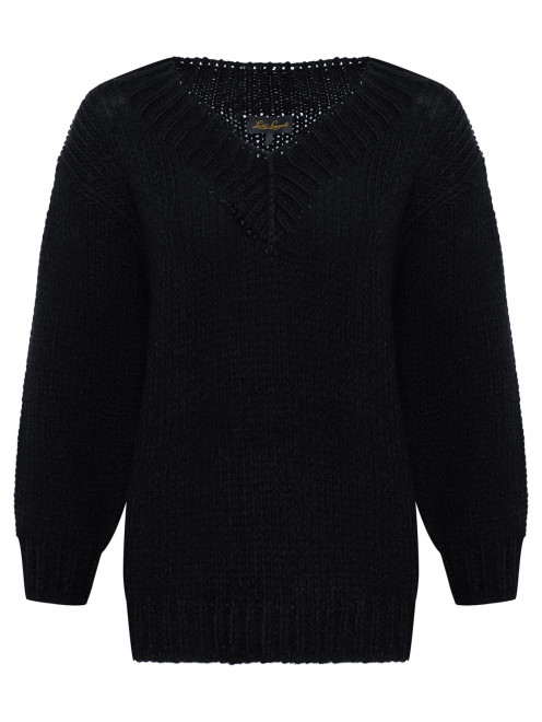 Пуловер из шерсти свободного кроя Luisa Spagnoli - Общий вид