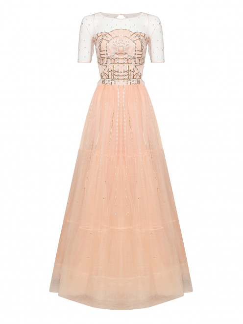 Платье из сетки с вышивкой стеклярусом Temperley London - Общий вид
