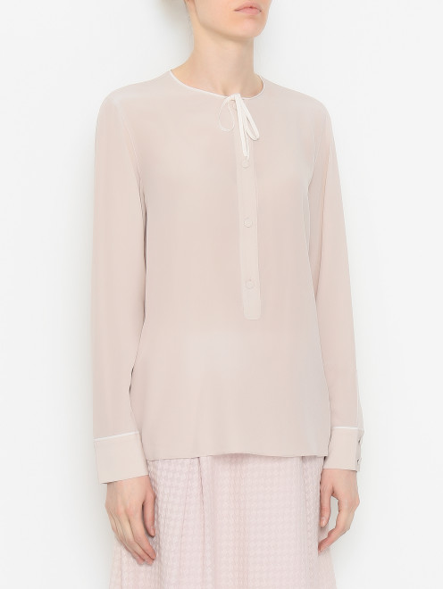 Блуза из шелка на пуговицах Windsor - МодельВерхНиз
