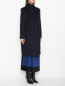 Пальто из шерсти на пуговицах с карманами Marina Rinaldi  –  МодельВерхНиз