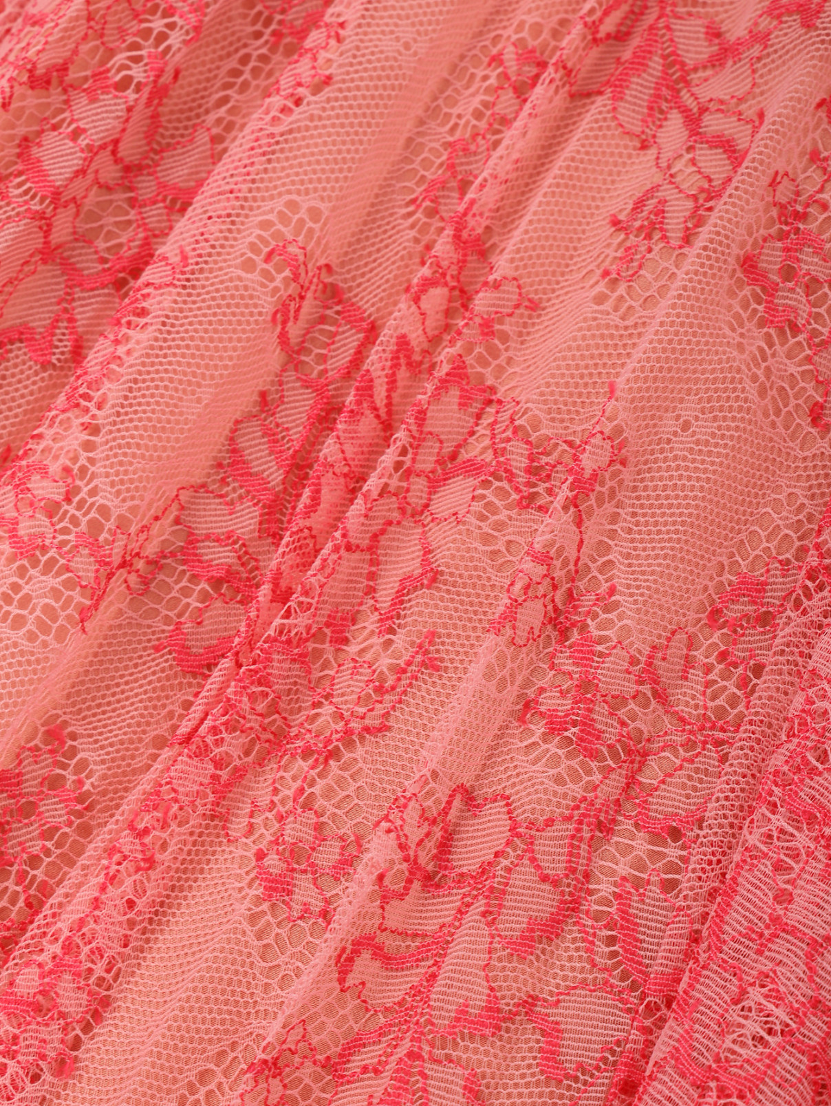 Юбка из фактурного кружева Burberry  –  Деталь  – Цвет:  Розовый