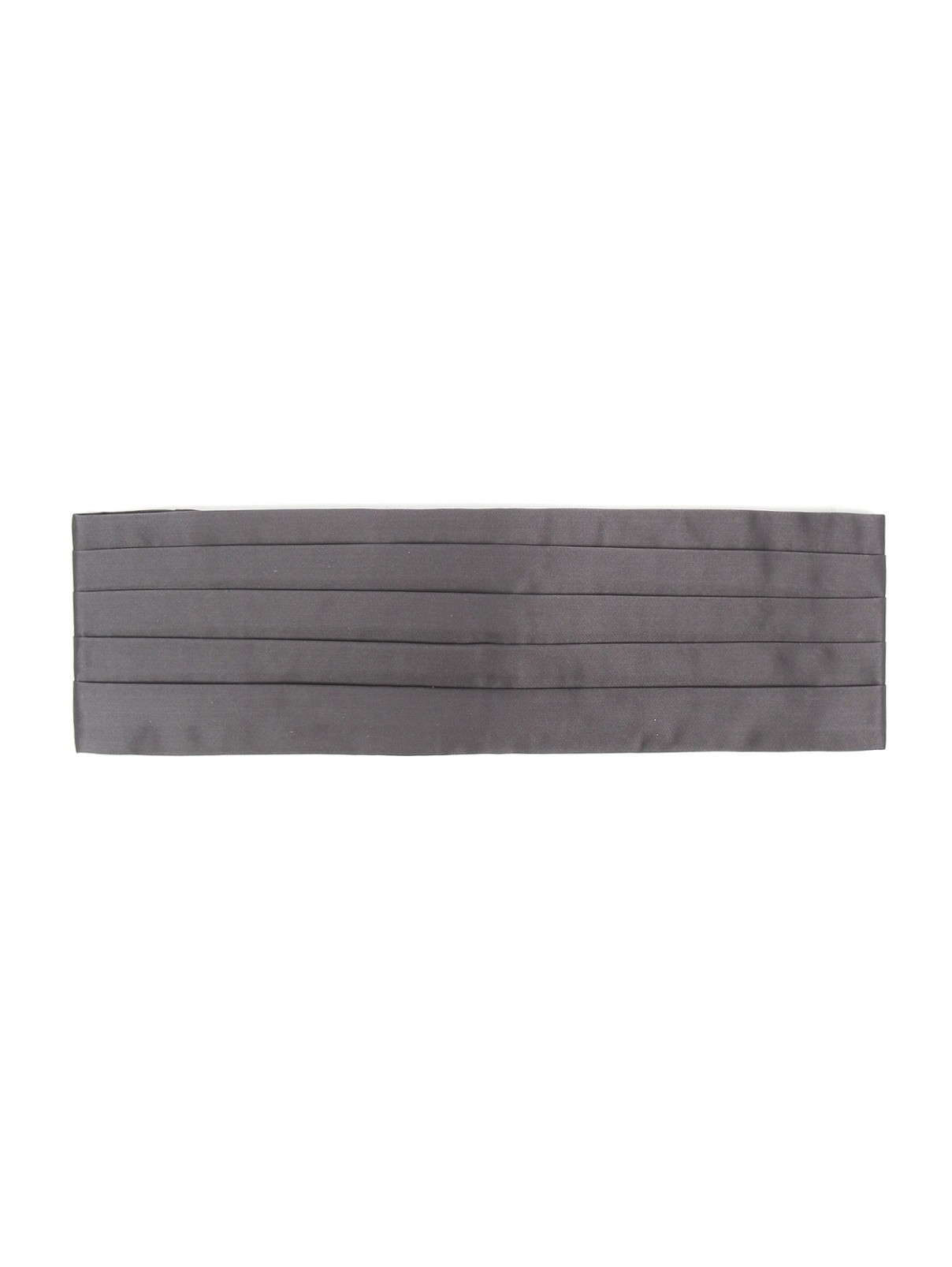 Ремень из шелка Lanvin  –  Общий вид  – Цвет:  Серый