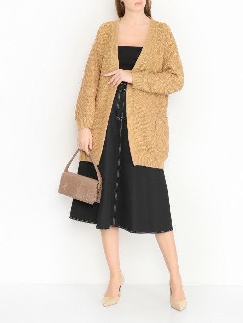 Кардиган из хлопка с карманами Max Mara - МодельОбщийВид