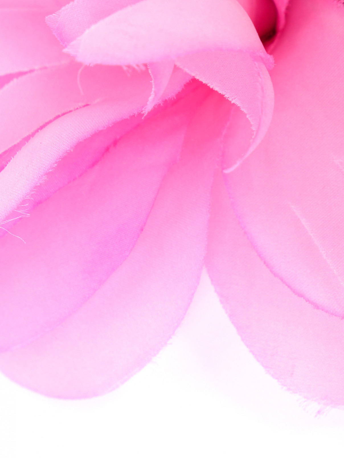 Брошь в виде цветка из шелка Max Mara  –  Деталь  – Цвет:  Розовый