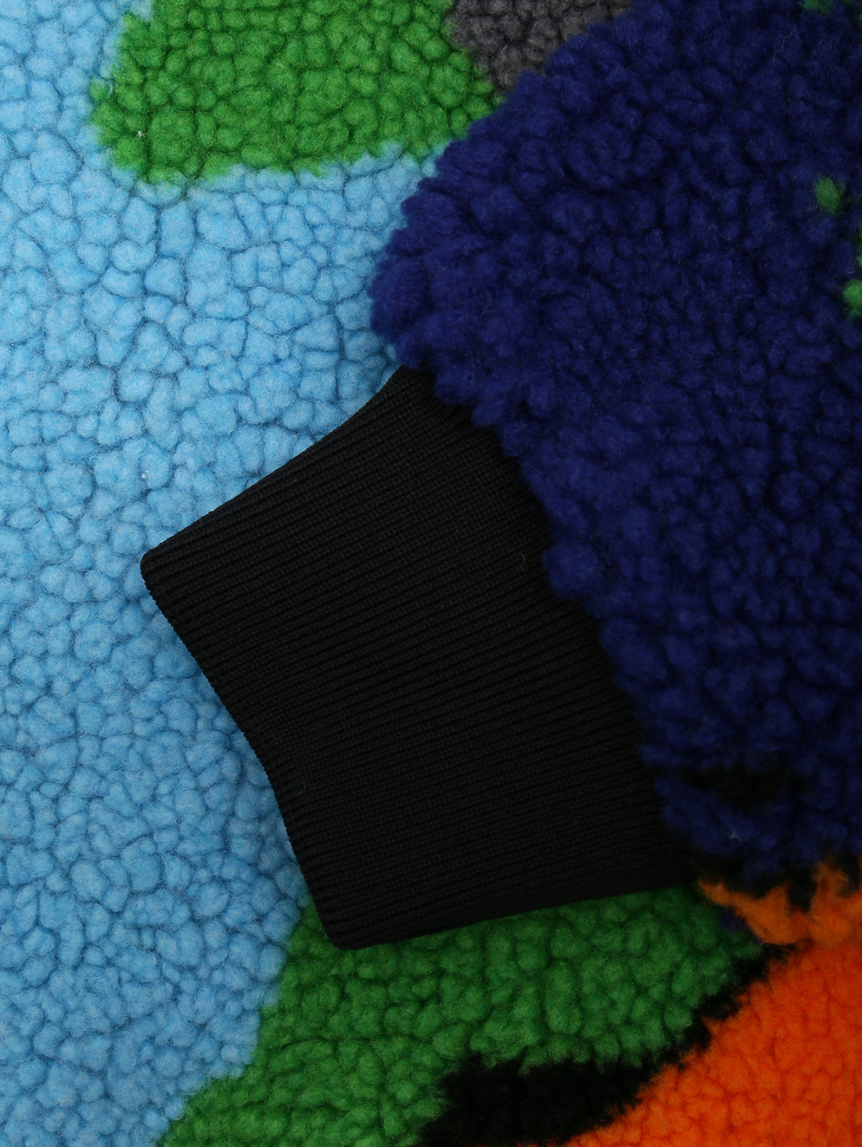 Утепленная толстовка на молнии с контрастным узором MSGM  –  Деталь  – Цвет:  Узор